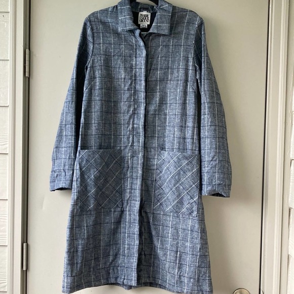 Prairie Underground Index Trench Plaid Coat Jacket - Picture 4 of 12